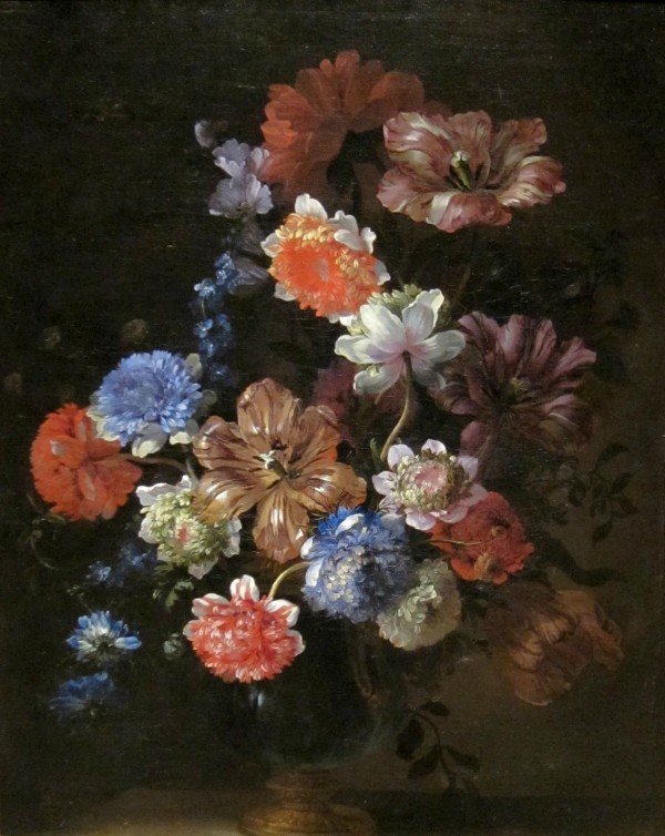 Flower still life by Adolphe Monticelli